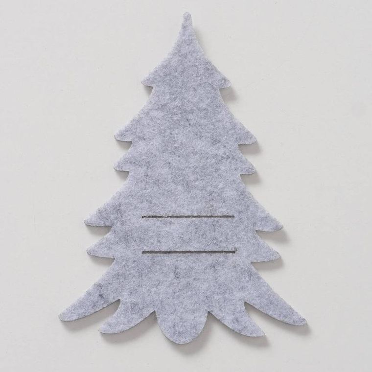 Boltze Home, Filzy, kieszonka na sztućce filcowa w kształcie choinki