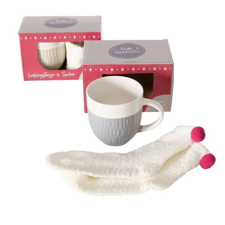 Boltze Home, Hoho, kubek jumbo ze świątecznym motywem, 600 ml