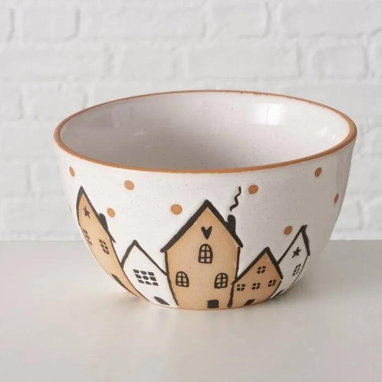 Boltze Home, Inken, miseczka ceramiczna, średnica 15 cm
