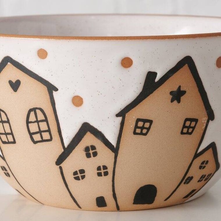 Boltze Home, Inken, miseczka ceramiczna, średnica 15 cm