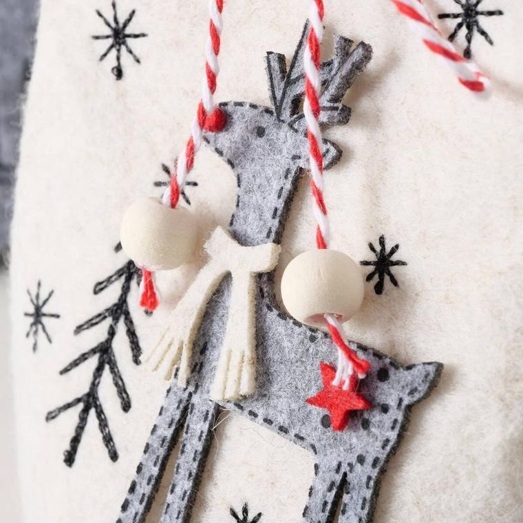 Boltze Home, Joy, worek na prezenty ze sztywnego materiału, wys. 14,5 cm