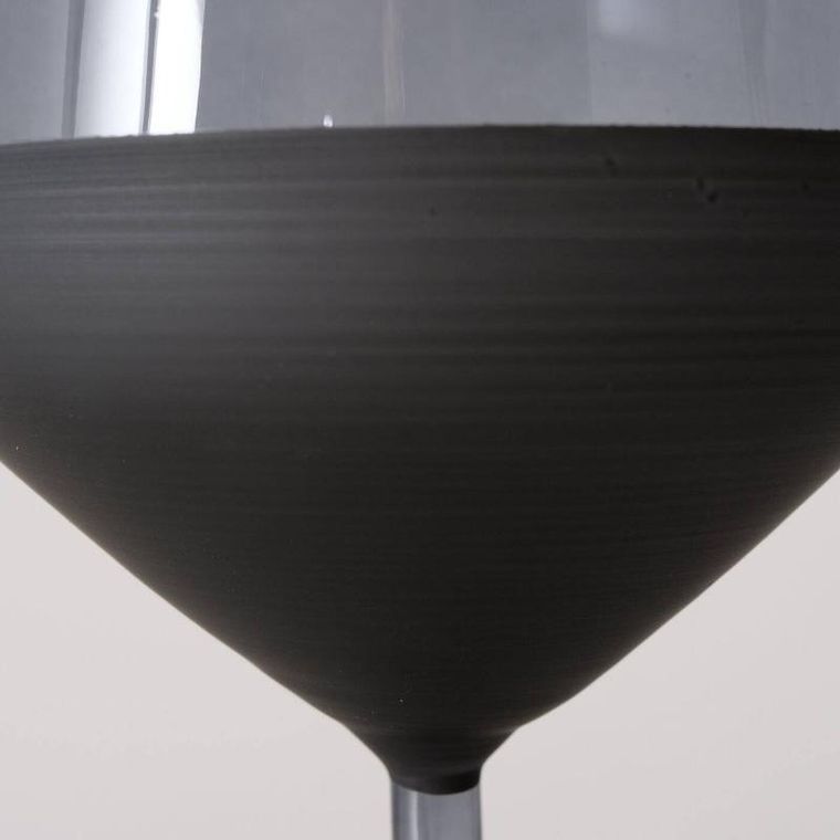 Boltze Home, kieliszek do wina, Moluna, czarne szkło