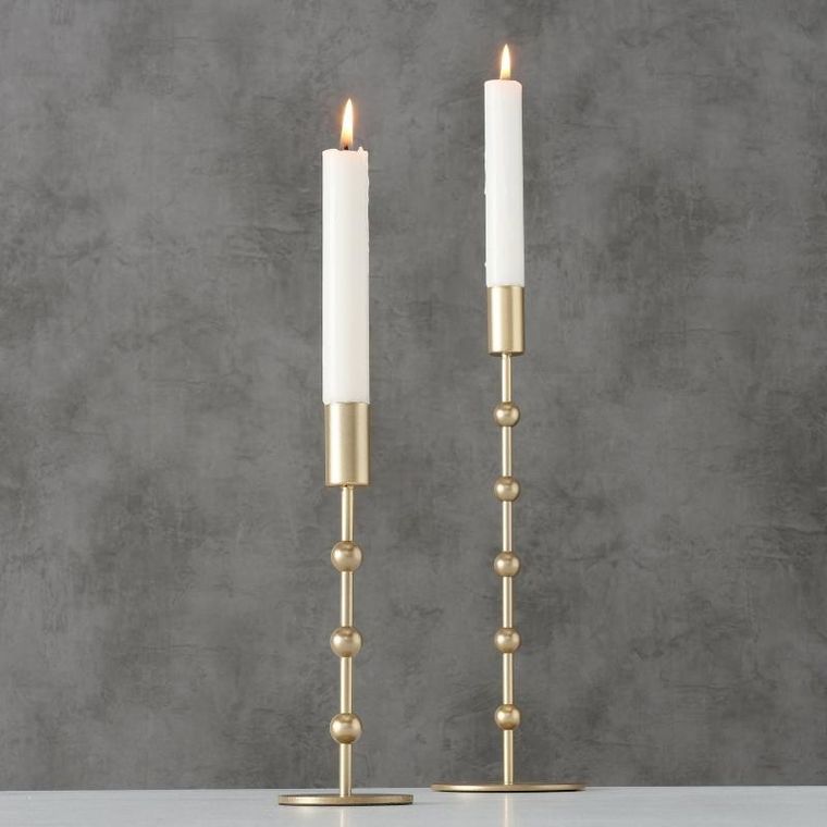 Boltze Home, komplet świeczników w kolorze złota, Kimberly