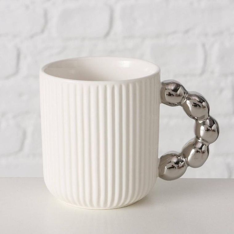 Boltze Home, kubek z ozdobnym uchwytem z kulek, Javi