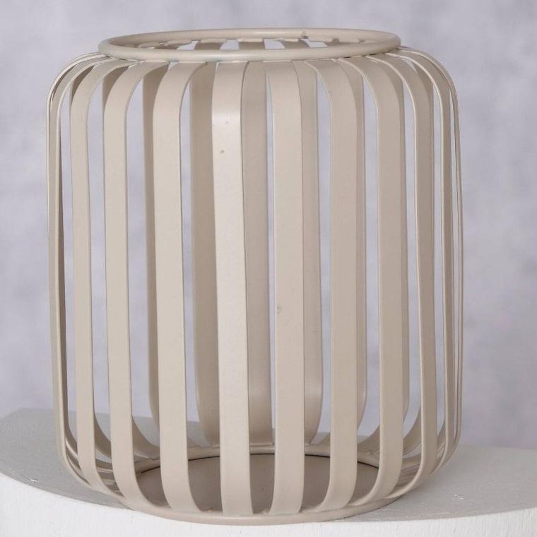 Boltze Home, metalowy lampion, Viki, beżowy