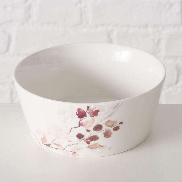 Boltze Home, miska śniadaniowa ze wzorem kwiatów, Bernada, 500 ml