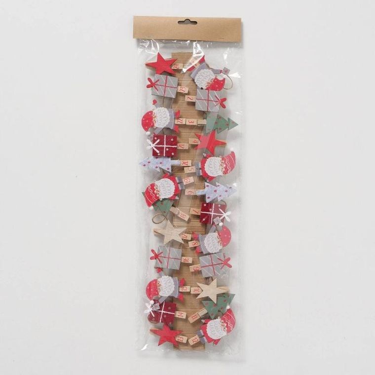 Boltze Home, Monti, kalendarz adwentowy z klamerkami