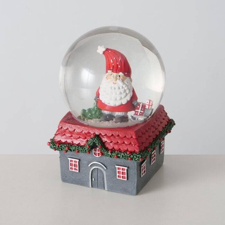 Boltze Home, Monti, kula śnieżna z domkiem, średnica 10 cm