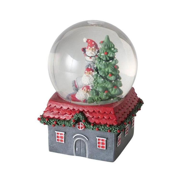 Boltze Home, Monti, kula śnieżna z domkiem, średnica 10 cm