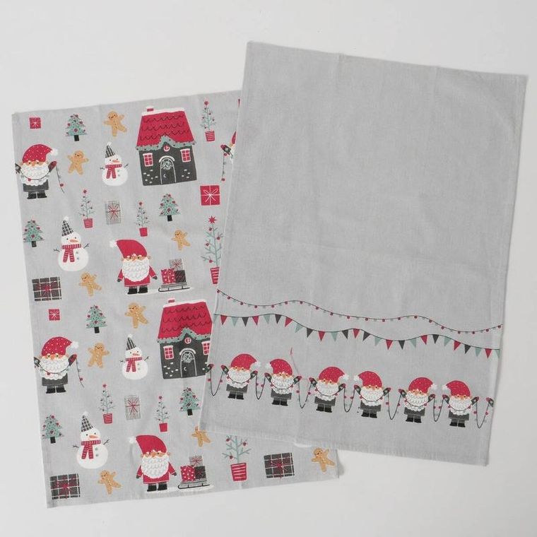 Boltze Home, Monti, ścierki kuchenne w świąteczny wzór, 50-70 cm, 2 szt.