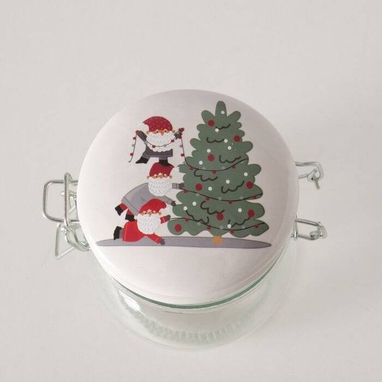 Boltze Home, Monti, słoik z porcelanową pokrywką, 450 ml