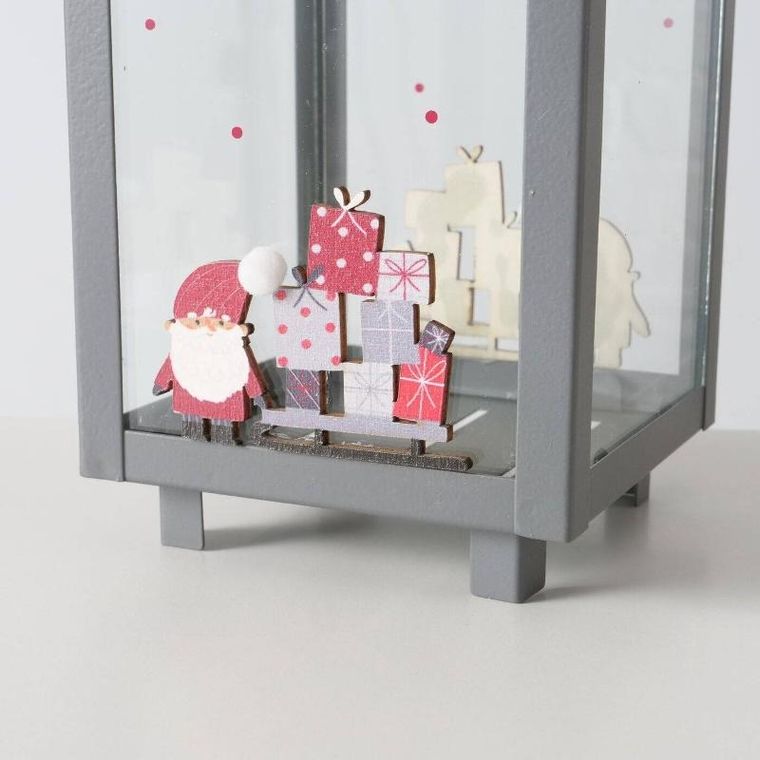 Boltze Home, Monti, świąteczny lampion na świecę, 23 cm