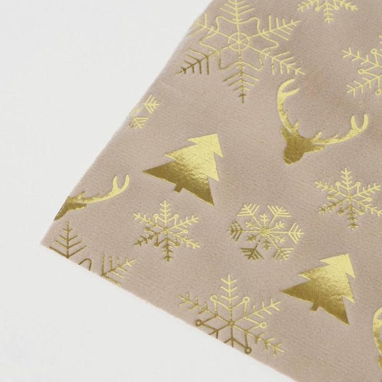 Boltze Home, Naina, bieżnik z poliestru ze świątecznym motywem, 152-35 cm