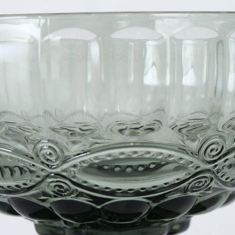 Boltze Home, pucharek do deserów i lodów, zielone szkło, Ø 12 cm