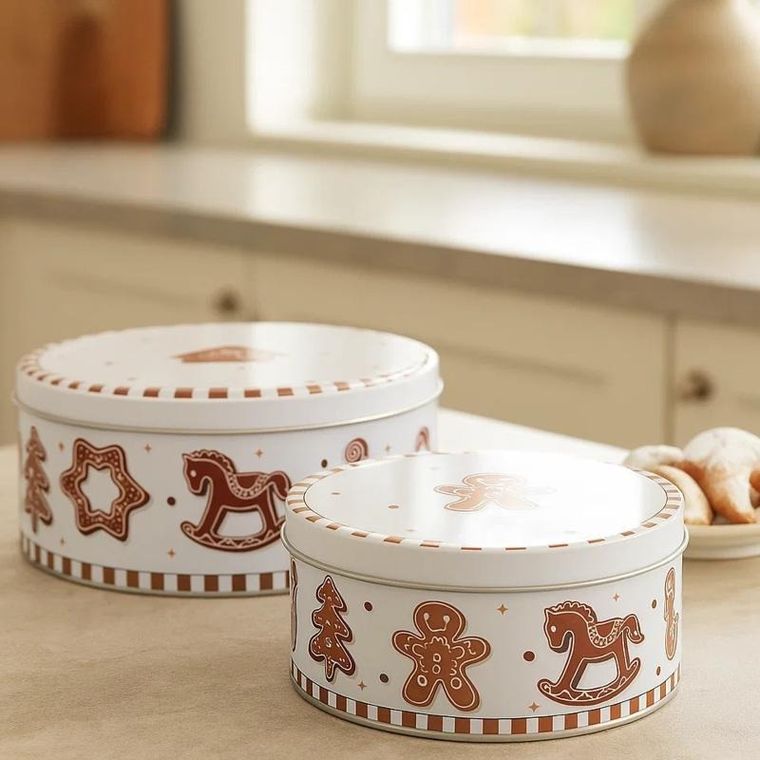 Boltze Home, puszka na ciastka, Ginger, 2 szt.