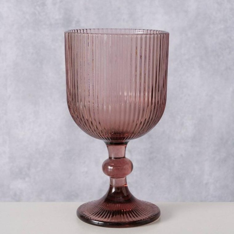 Boltze Home, Rigano, kieliszek do wina z ryflowanego szkła