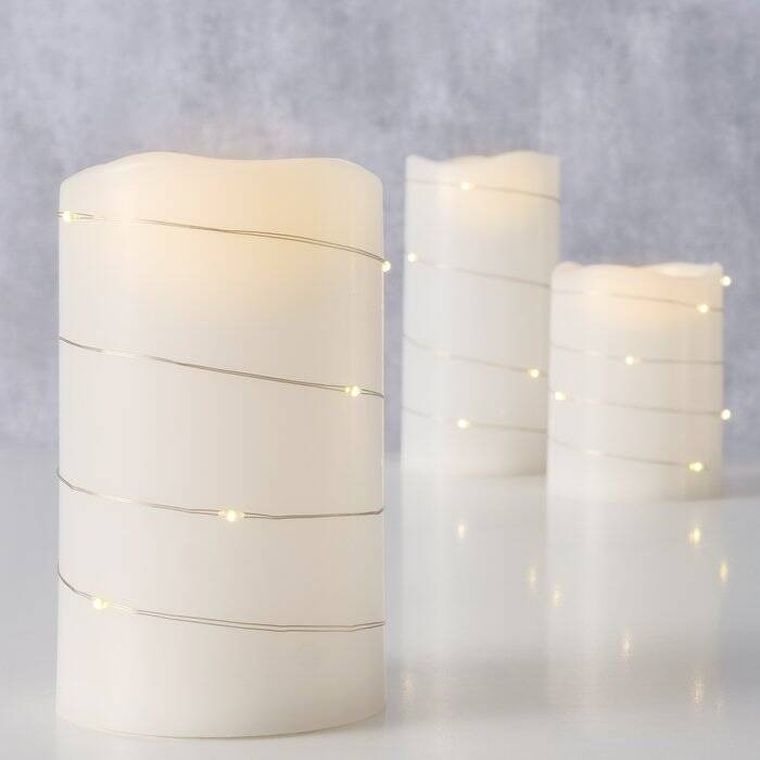 Boltze Home, Sarnia, świece ze sztucznym płomieniem LED, 3 szt.