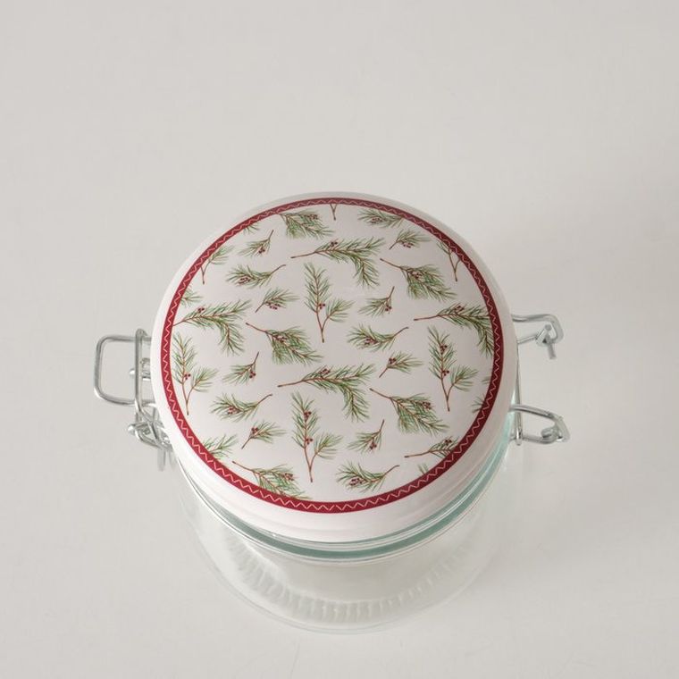 Boltze Home, słoik z porcelanową pokrywką, Charlene, 450 ml