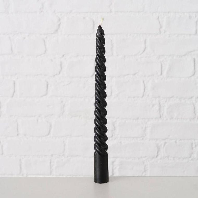 Boltze Home, świeca stożkowa Twisto, Ø 2 cm