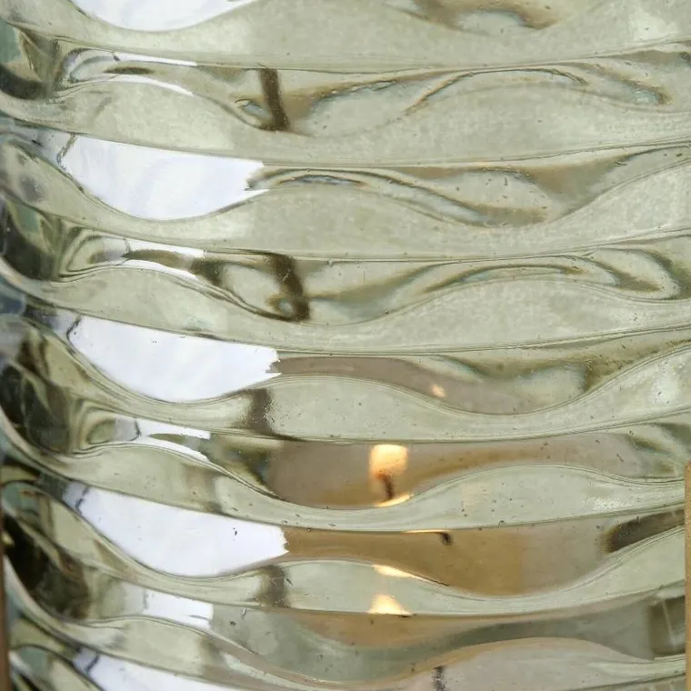 Boltze Home, świecznik na tealighty, Bolito, zielone szkło, Ø 8 cm