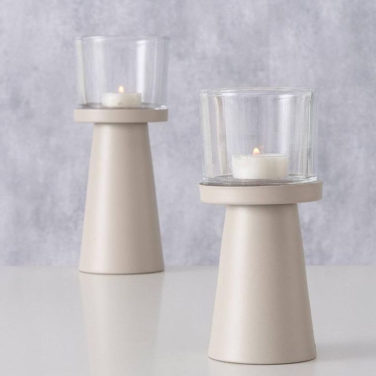 Boltze Home, świeczniki nowoczesne, Pius, 2 szt.