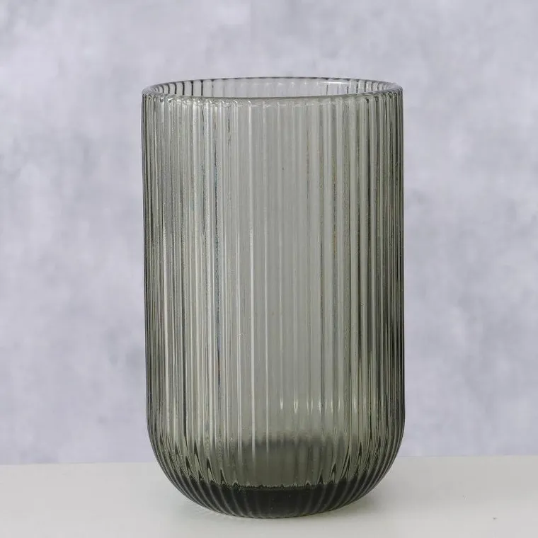 Boltze Home, szklanki do wody, Rigano, ryflowane szkło, 320 ml