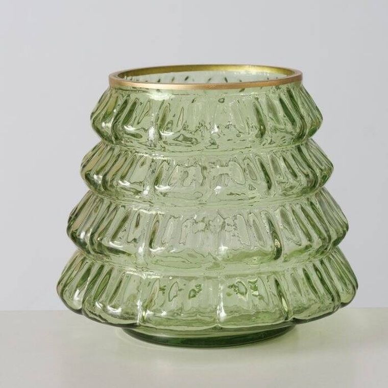 Boltze Home, Tiwa, szklana osłonka na świeczkę, wys. 11,5 cm