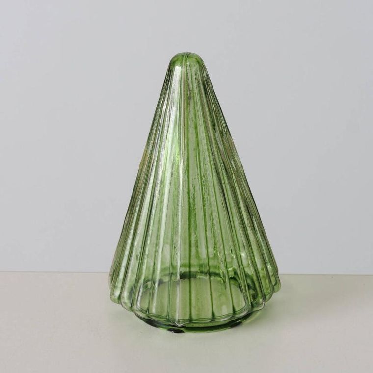 Boltze Home, Tovla, choinka, figurka z przezroczystego szkła, 9,5 cm