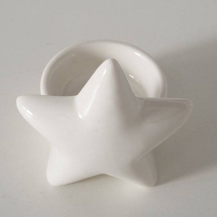 Boltze Home, Ulanda, porcelanowy świecznik na tealight