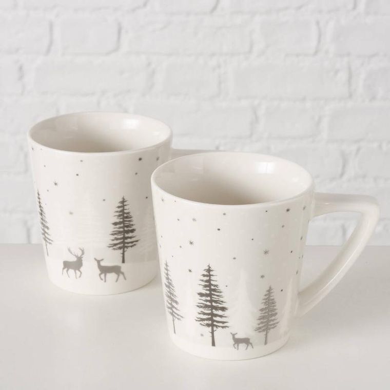 Boltze Home, Vancouver, kubek z zimowym wzorem, 300 ml