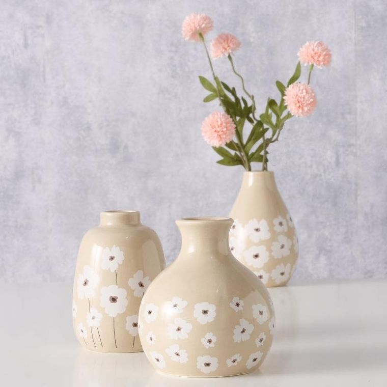 Boltze Home, wazon ceramiczny w kwiaty, Canea