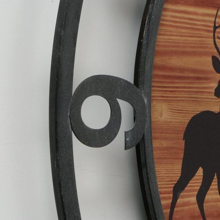 Boltze Home, zegar ścienny z zimowym motywem, Ludwig, ø 70 cm