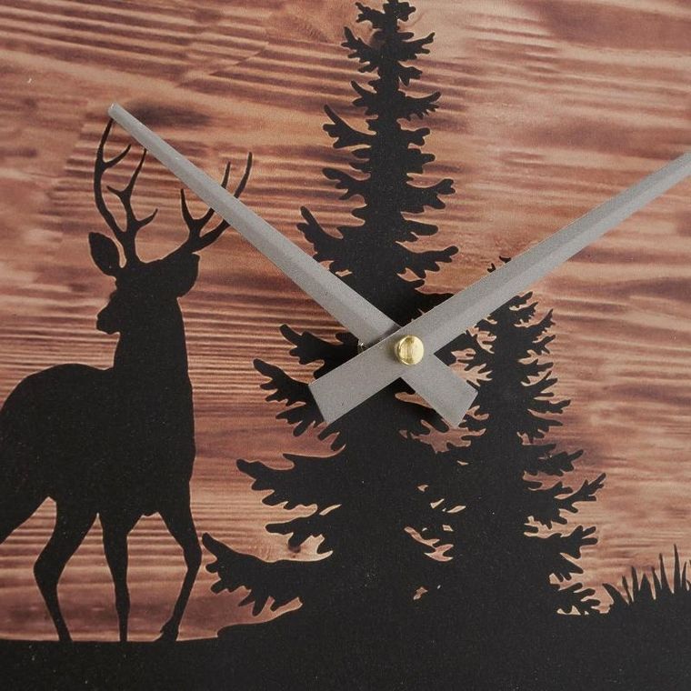 Boltze Home, zegar ścienny z zimowym motywem, Ludwig, średnica 45 cm