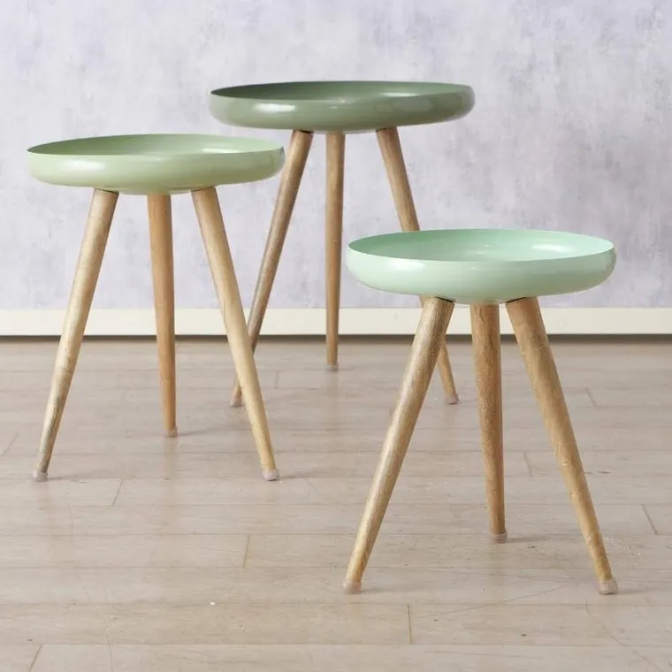 Boltze Home, zestaw stolików kawowych, Masdour, drewno mango