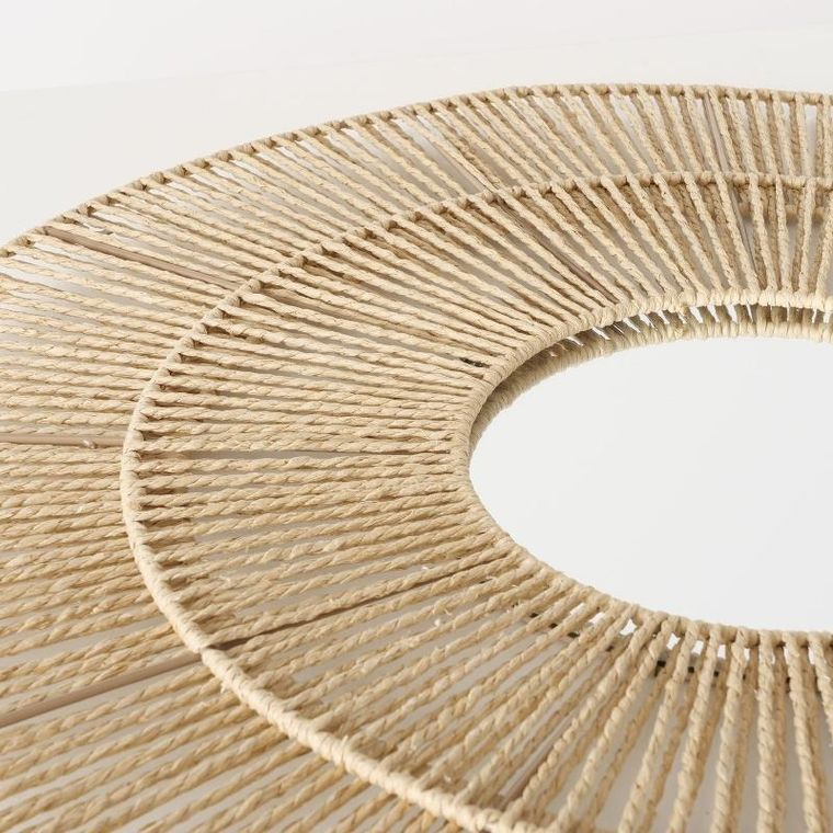 Boltze, Maral, dekoracyjne lustro w plecionej ramie, 75 cm