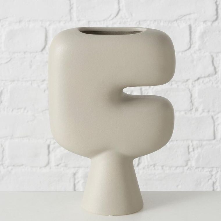 Boltze, matowy wazon gliniany, Pasu, 23 cm