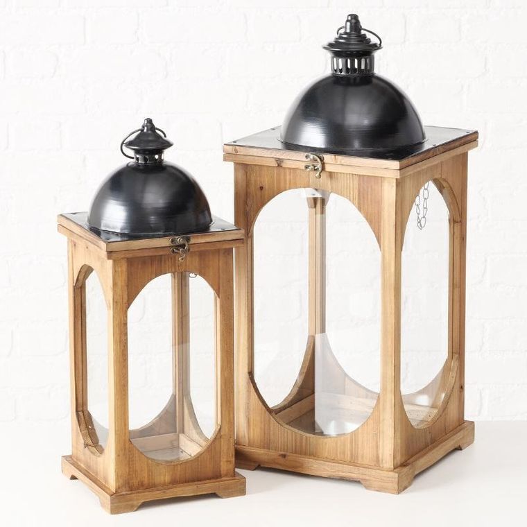 Boltze, Melira, lampiony do użytku wewnętrznego, wys. 50-61 cm, 2 szt.