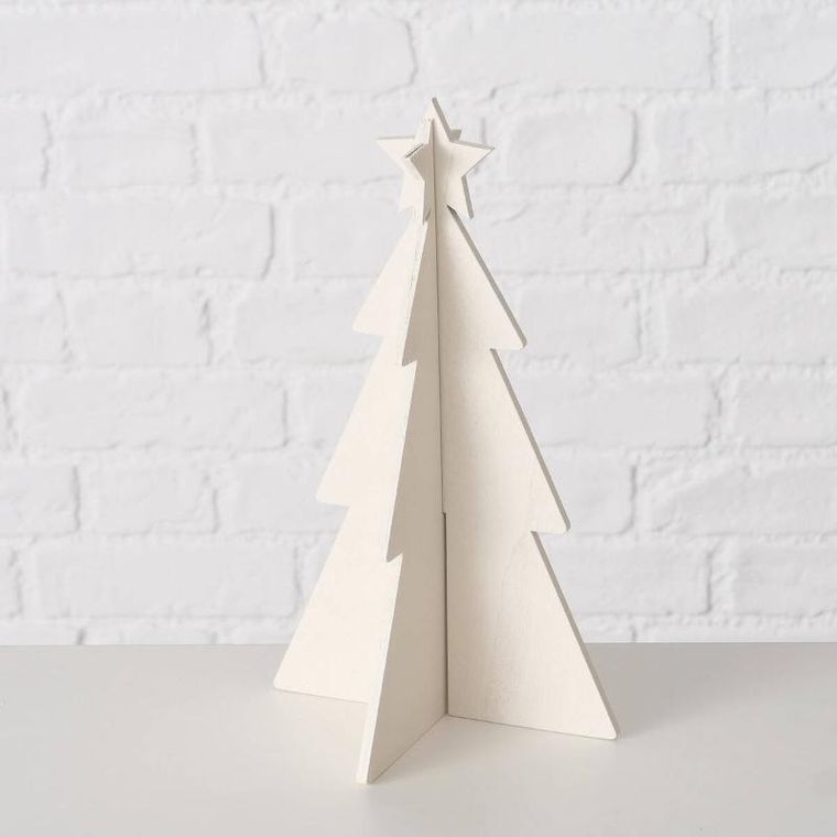 Boltze Xmas, Karl, ozdobne choinki ze sklejki, 12-25 cm, 3 szt.