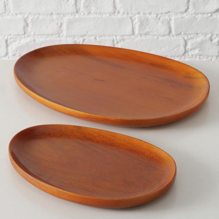 Boltze, zestaw drewnianych tac, Torin, 20-29 cm