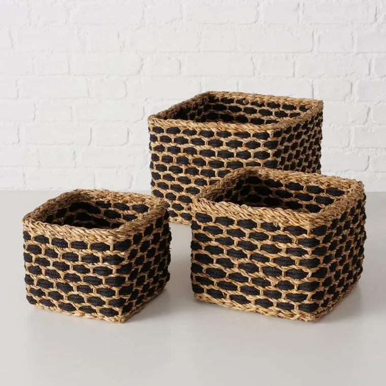 Boltze, zestaw koszy dekoracyjnych, Nura, 3 szt. różne rozmiary