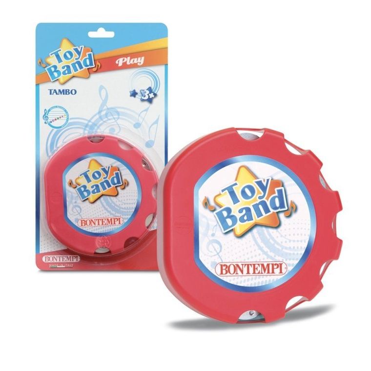 Bontempi, tamburyn, czerwony