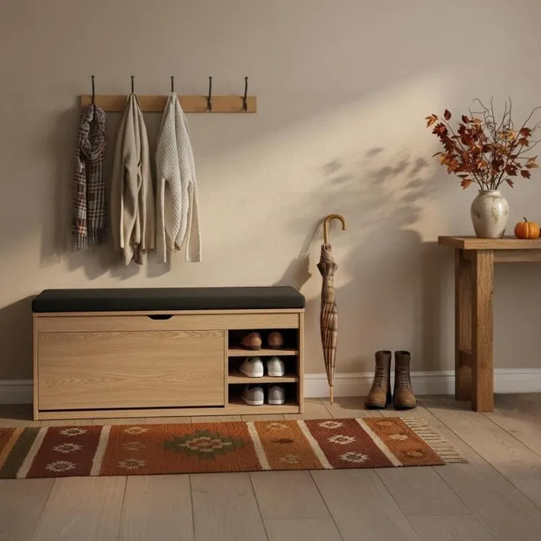 Boximo, Gradia, szafka na buty z siedziskiem i wysuwanymi półkami, 100-34-50 cm