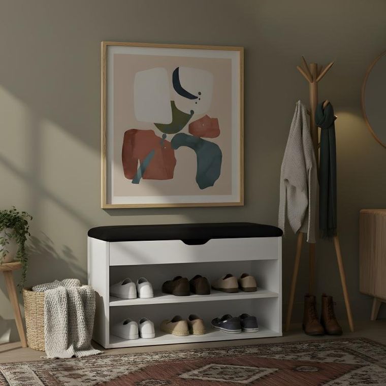 Boximo, Leva, szafka na buty z siedziskiem, 60-30-47 cm