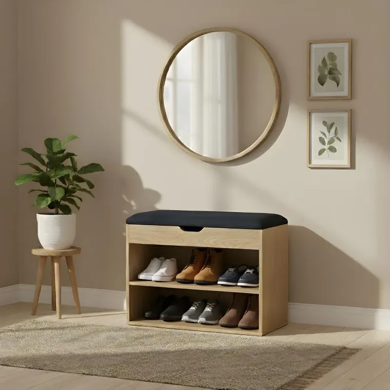 Boximo, Leva, szafka na buty z siedziskiem, 60-30-47 cm