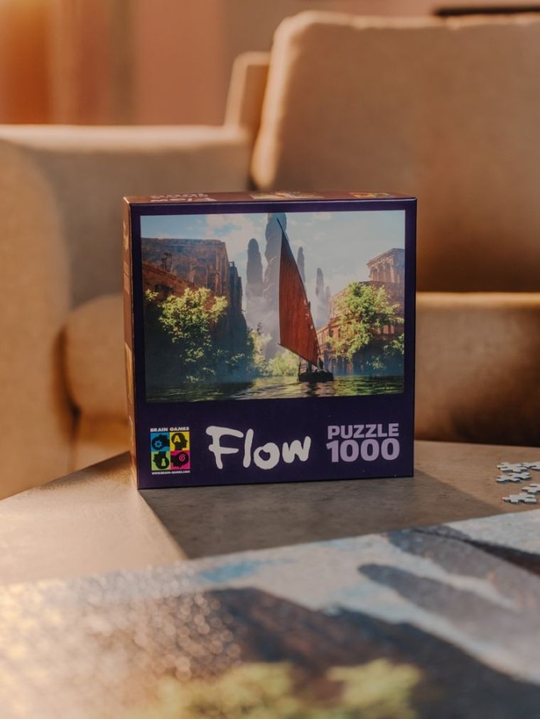 Brain Games, Flow, Boat, puzzle, 1000 elementów