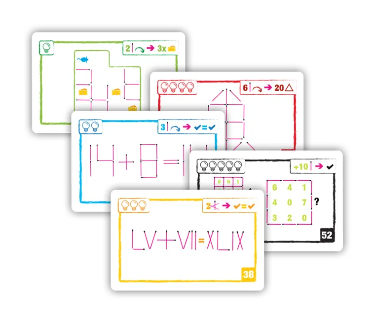 Brain Games, Logic Cards, Matchsticks, gra karciana