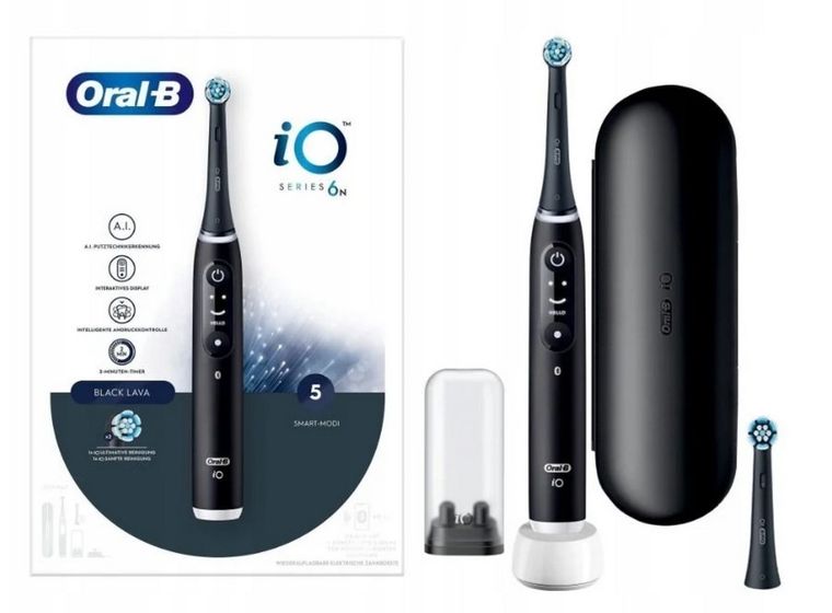 Braun, Oral-B, iO 6N, szczoteczka elektryczna, black lava