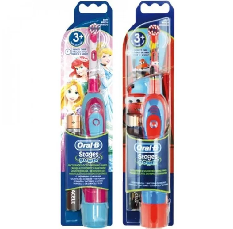 Braun, Oral-B, Princess, szczoteczka bateryjna dla dzieci, D-2 Stages Power, DB4