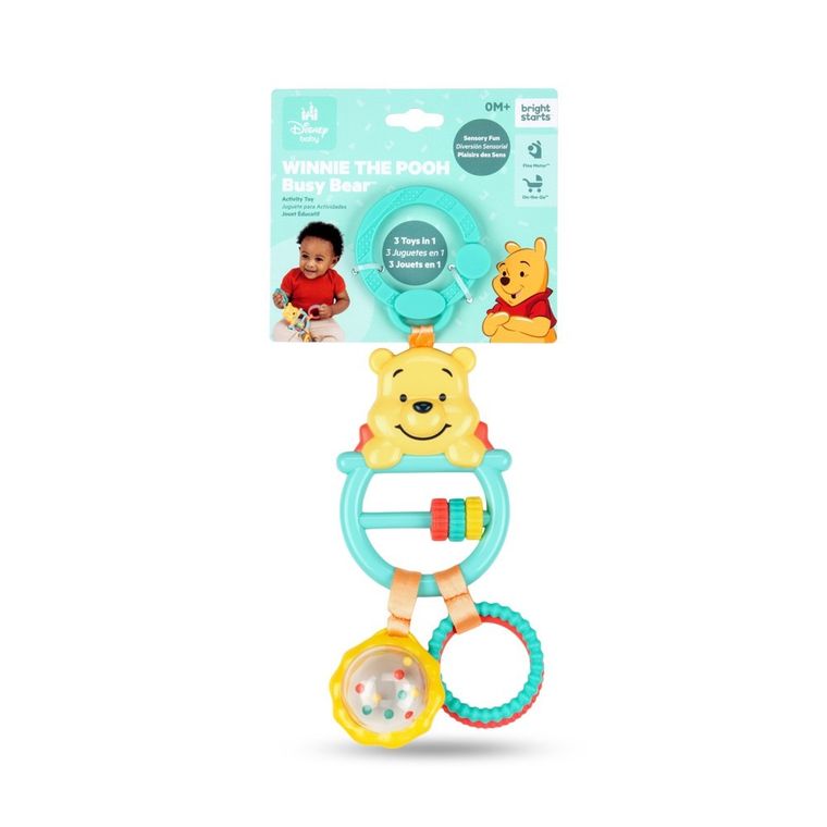 Bright Starts, Kubuś Puchatek, Busy Bear, zawieszka z zabawką aktywizującą, 0m+