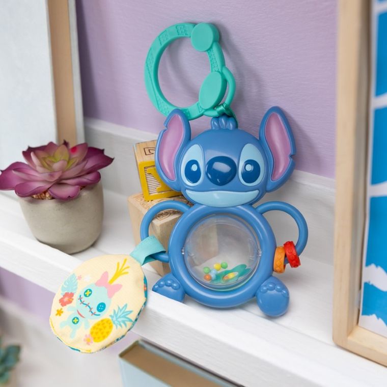Bright Starts, Lilo i Stitch, Tummy Tumble, zawieszka z zabawką sensoryczną